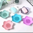 thumbnail image 5 of Silicone Lotus Flower Soap Holder, Bar Soap Saver with Drainage for Bathroom Kitchen Shower, Travel-Friendly Soap Dish (pink), 5 of 5
