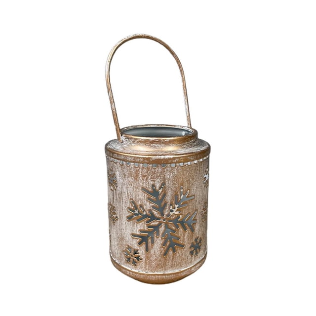Árbol De Navidad Copo De Nieve Elk Recorte Portavelas Hierro Linterna Candelabro Para La Decoración De La Habitación sonducket HA041426-03