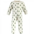 thumbnail image 3 of Touched by Nature Baby Organic Cotton Zipper Sleep and Play 3pk, Tree Plaid, 3-6 Months, 3 of 4