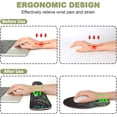 thumbnail image 2 of Alfombrilla mouse reposamuñecas espuma viscoelástica alfombrilla teclado ergonómica alfombrilla mouse oficina, 2 of 7