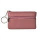 thumbnail image 3 of Monedero corto con cremallera para mujer, cartera con tarjetero sencillo, bolso para llaves de cuero suave de color liso para mujer, 3 of 3