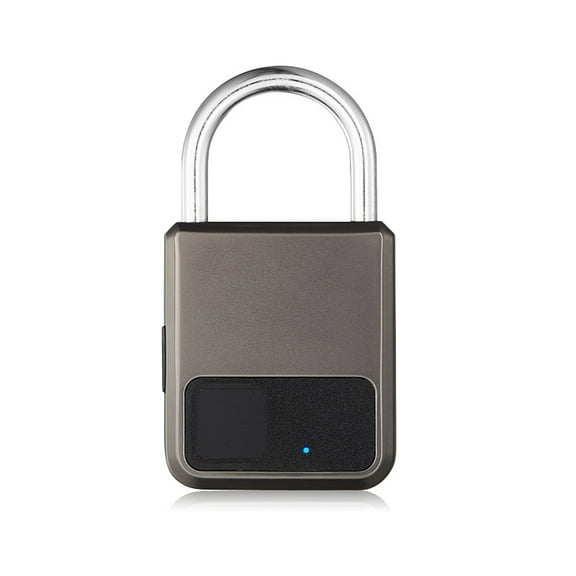 The Smart Portable Fingerprint Tuya APP Lock and USB Key Support Emergency Easy Installation (Gray)