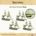 thumbnail image 4 of Wargames Delivered – Black Seas, Frigates & Brigs Flotilla (1770 - 1830) Battle Game - Action Figures Include 2 frigates 4 brigs, Printed Sails, Digital Bundle - Battleship Model Kit by Warlord Games, 4 of 6