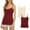 Beige/Wine, variant on Womens Camisoles Tops with Built In Padded Bra Undershirt Basic Breathable Tank Top 2 Pack White