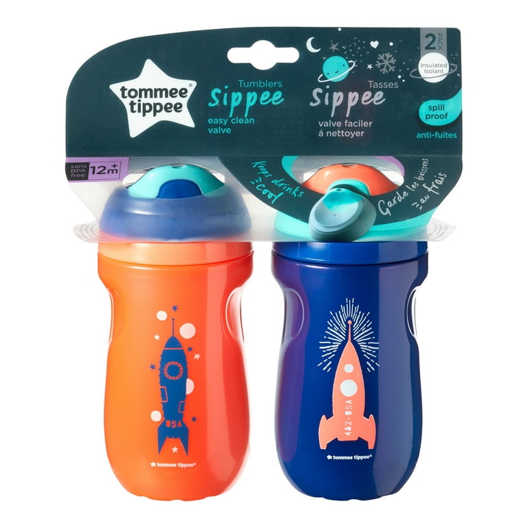 Bluey Insulated Sippy Cups - Dishwasher Safe Spill Proof Toddler Cups -  Ages 12 313034554532