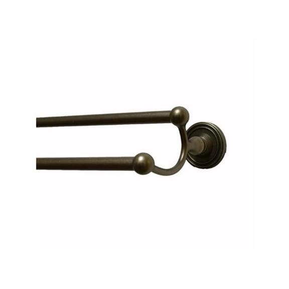 Residential Essentials 2248AP 24 in. Bradford Double Towel Bar - Aged Pewter