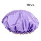 thumbnail image 2 of Gorro de ducha impermeable, 10 unidades de gorro de ducha para mujer, cubierta de ducha, gorro de baño, tecnología avanzada, 2 of 8