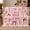 Sweet Holiday, variant on Wrapped Joy Holiday Pink Glitter Text Presents Cupcake, Festive Holiday Scene, Warm Flannel Blanket for Living Room and Reading Nook, Art Lovers Friendship Gift, Festive Home Decor