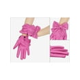 thumbnail image 3 of INSPIRE CHIC Women's Faux Leather Gloves Snap Punk Gothic Wrist Length Glove with Studded Bowtie One Size Full Finger Pink, 3 of 6
