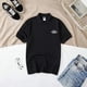 thumbnail image 3 of Camiseta para hombre, polos gráficos, camiseta blanca, holgada, con cuello, para hombre, ropa de hombre Katoen, moda 2024, básica original, 3 of 5