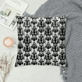 thumbnail image 2 of Nawypu  Fleur De Lis Throw Pillow Cushion Cover, Monochrome Royal Lily Pattern Victorian Inspiration Ornamental Vintage Design, Decorative Square Accent Pillow Case, Black White, 2 of 5