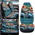 thumbnail image 2 of Qpednta Halloween Bat Car Seat Cover Auto Accessories Interior 4Pcs, Front Seat Protector Auto Seat Rear Split Bench Cover Universal Automotive Seat Cover Accessories, 2 of 7