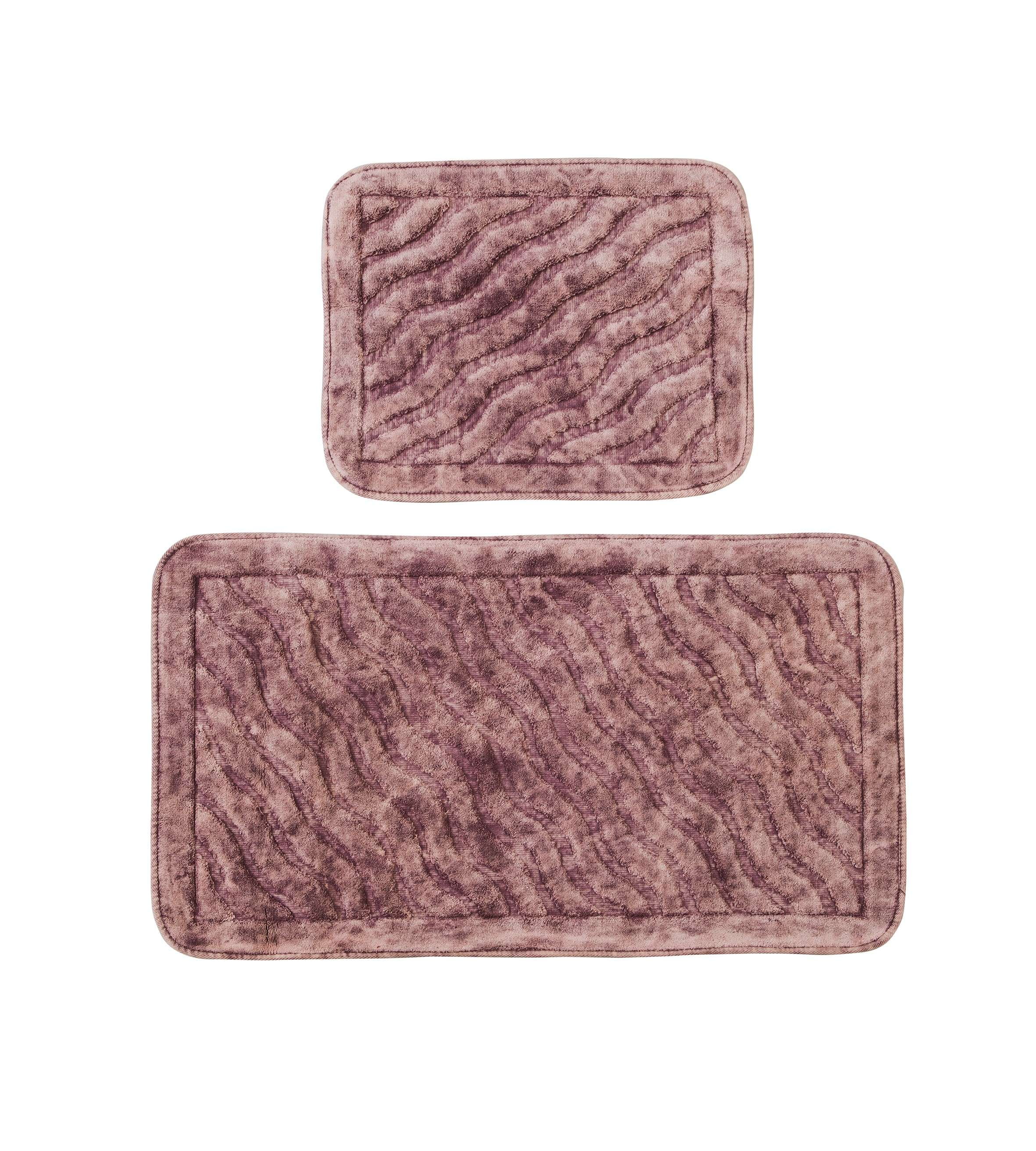 Artegrade Simi Luxury Bathroom Mat Set of 2 Piece Pink Color ,100