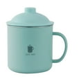thumbnail image 1 of sweethay Reemplazo de taza de acero inoxidable Aislamiento térmico 300 ml Estilo simple A prueba de golpes Doble capa Hogar Dormitorio Frasco de taza de Teteras Verde sweethay HA081643-01, 1 of 6