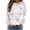 White, variant on Cute Bow Graphic Shirts for Women Long Sleeve Crewneck Sweatshirts Y2k Pullover Preppy Clothes Pink XXL