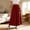 Wine, variant on FRSASU Women's Midi Skirt Elastic High Waisted Flowy A-Line Casual Pull-On Summer Boho Vacation Skirts with 2 Pockets White