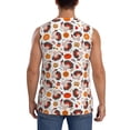 thumbnail image 4 of Balery Turkey And Thanksgiving2 Camisetas sin mangas para hombre, absorbe la humedad y protege contra el mal olor.-3X-Large, 4 of 7
