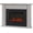 Bone White, variant on Real Flame Tejon 52" Slim Electric Fireplace in Gray