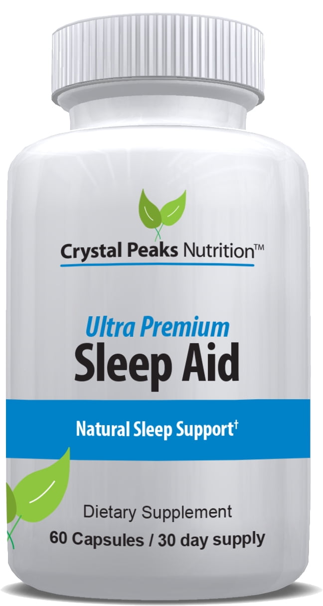 Natural Sleep Aid Herbal Sleep Supplement Made with Valerian Root, Melatonin, Chamomile