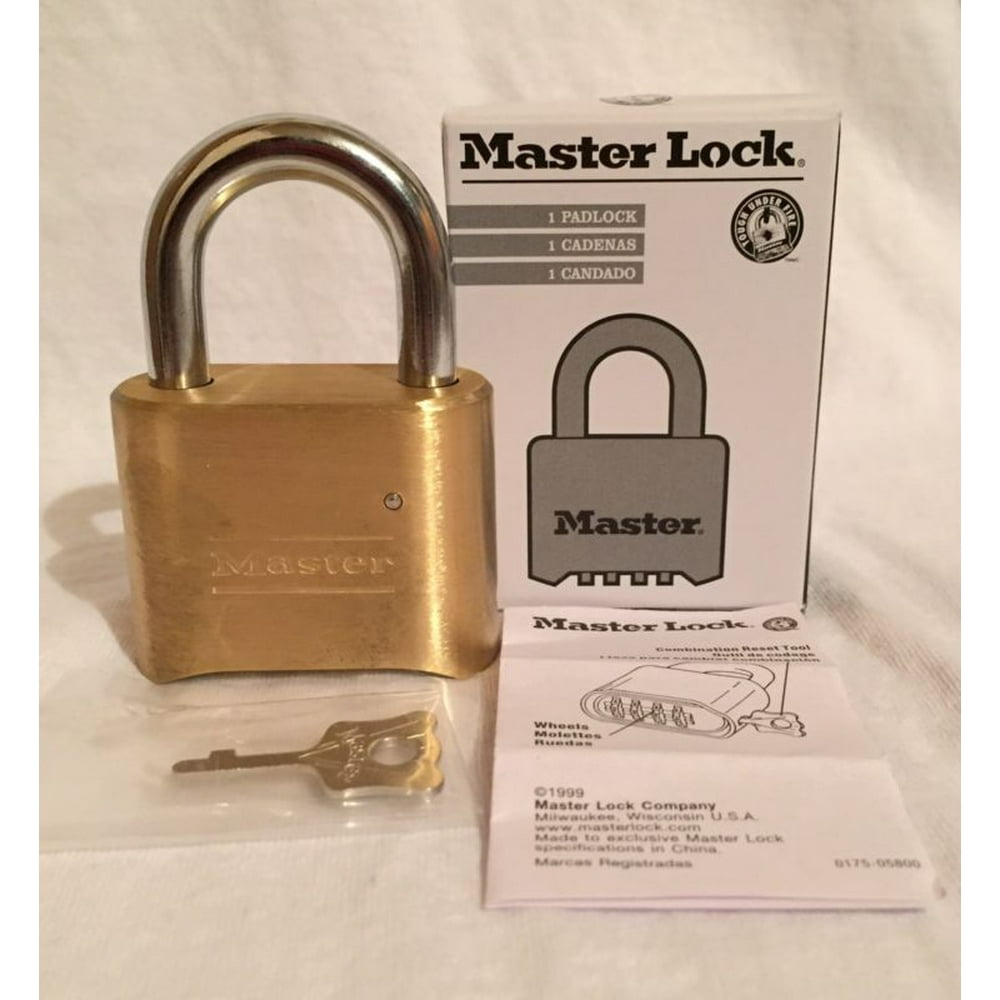Master Lock 175 Brass Resettable Combination Padlock