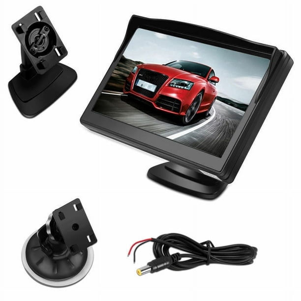 Pantalla de coche con imagen de marcha atrás, DVD, pantalla LCD, parasol universal, pantalla de techo para coche de 5 pulgadas
