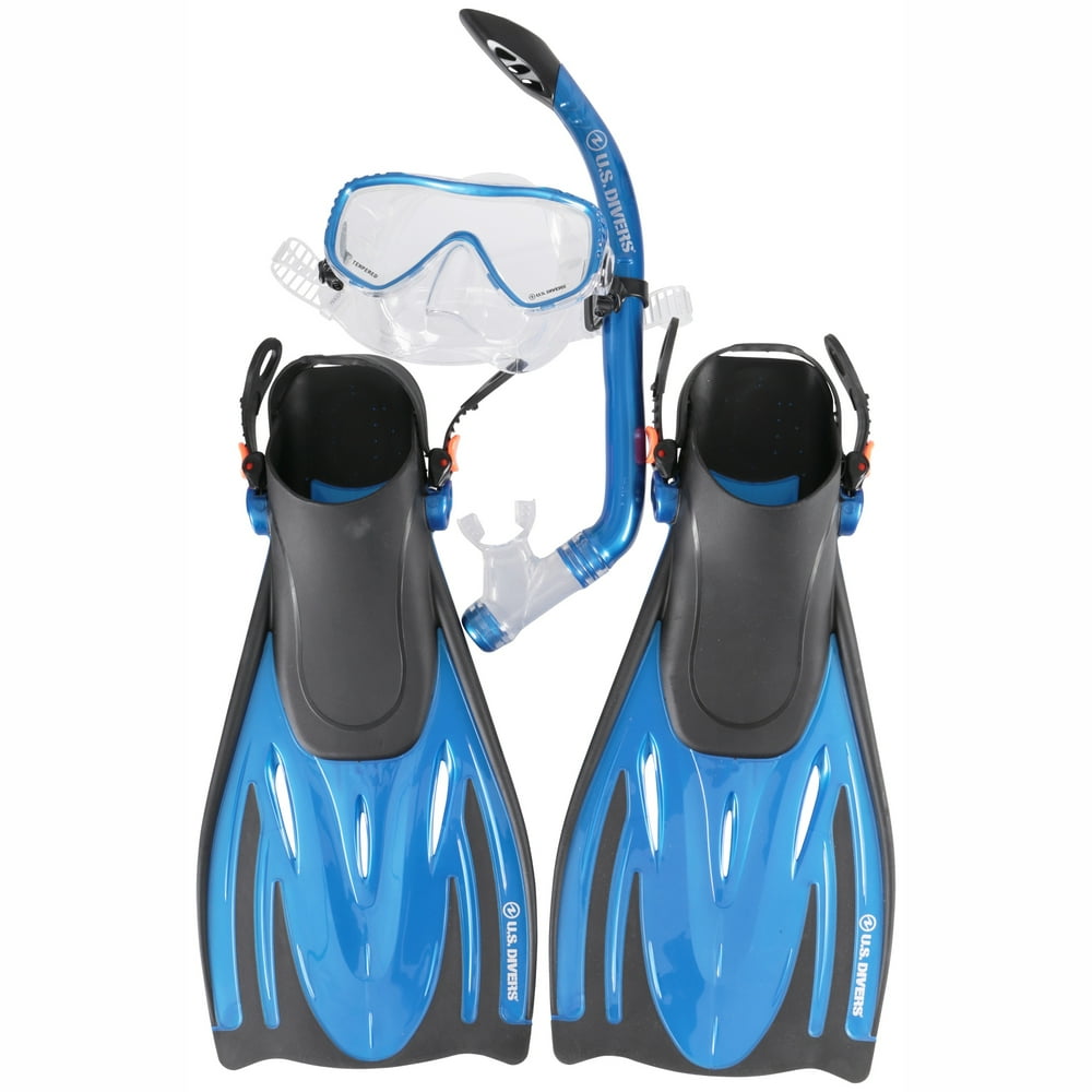 U.S. Divers® Small/Medium Adult Snorkeling Set 5 pc Bag