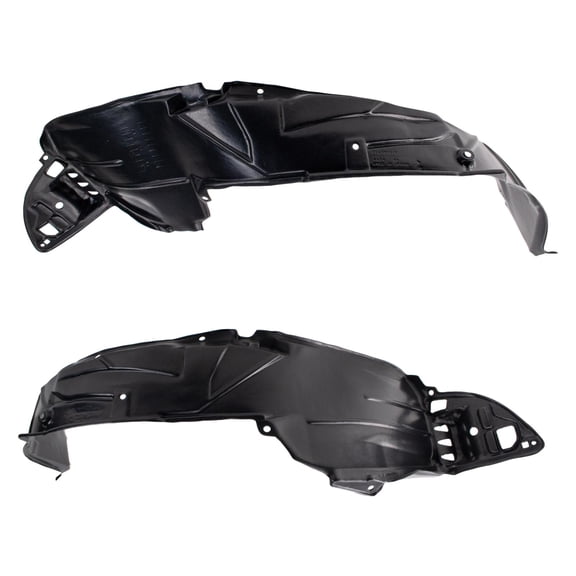 TRQ Front Inner Fender Liner Set Compatible with 2001-2003 Honda Civic BDA06571