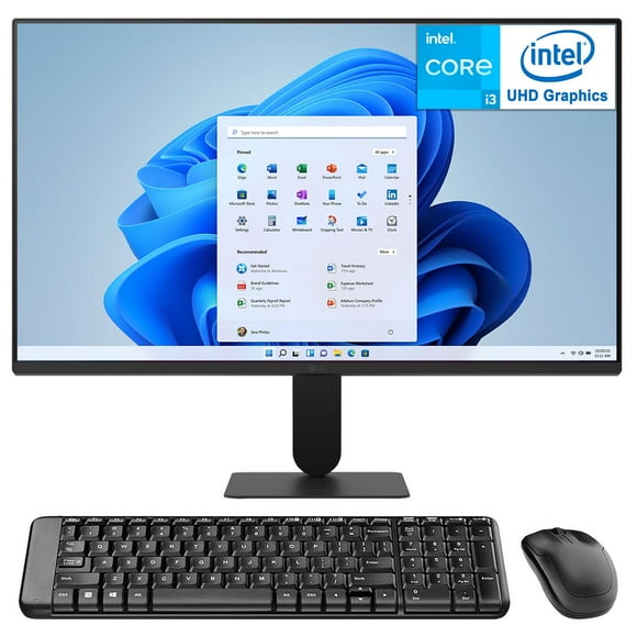 Computadora Mini PC ASUS NUC 13 PRO Intel Core i3 1315U 16GB RAM 256GB SSD Monitor 23.8" Teclado Mouse