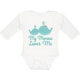 thumbnail image 3 of Inktastic Memaw Loves Me Grandchild Whale Boys or Girls Long Sleeve Baby Bodysuit, 3 of 5
