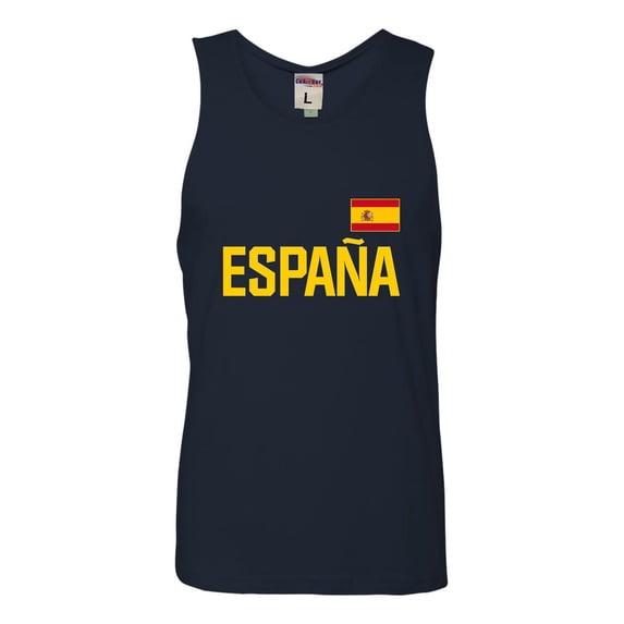 Go All Out Team Spain Espana Pride Sleeveless Tank Top T-Shirt Mens/Women/Flowy/Fitted
