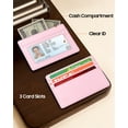 thumbnail image 4 of Fintie Credit Card Holder with ID Window, RFID Blocking PU Leather Slim Wallet Sleeve for Men Women, 4 of 10