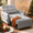 Light Gray, variant on Sleeper Sofa, 3 in 1 Convertible Sleeper Chair Bed with Adjustable Backrest, Sofa Bed for Office, Bedroom,Small Space, Light Gray