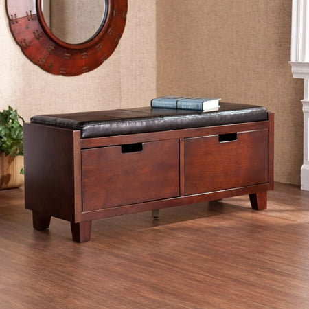 Amherst 2-Drawer Entryway Bench, Espresso