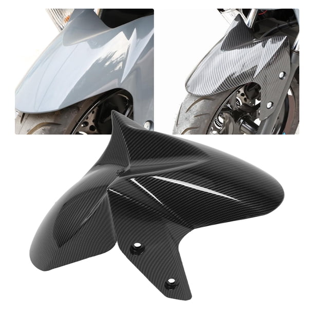 Protector Contra Salpicaduras Delantero, Protección Contra Desechos Livianos Guardabarros Delantero De Motocicleta Estilo Fibra De Carbono Elegante A Prueba De Decoloración Para