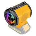 thumbnail image 3 of Cordless Bluetooth Wireless Portable Speaker for 18V Battery with TWS Pairing Function, Dual USB Port, RGB Light, 3 of 5