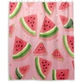thumbnail image 6 of FREEAMG Cartoon Watermelon Shower Curtain Waterproof Washable Shower Bath Curtain 60x72 Inch Bathroom Decoration Fabric Shower Curtains with 12 Hooks, 6 of 6