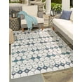 thumbnail image 1 of Rugs.com Outdoor Lattice Collection Rug – 6' x 9' Ivory Flatweave Rug Perfect For Bedrooms, Dining Rooms, Living Rooms, 1 of 8