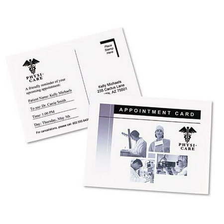 Inkjet Glossy Photo-Quality Postcards, 4-1/4 x 5-1/2, Four per Sheet, 100/Pack