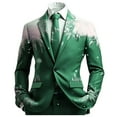 thumbnail image 3 of Boho For Mens Breasted Two Button Retro Ethnic Style Suits Open Front Business Casual Jacket Men'S Blazers & Suit Jackets, 3 of 3