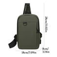thumbnail image 3 of Meitianfacai Business Casual Chest Pack, Slim Profile Crossbody Bag with RFID Protection, Professional Organizer for Work and Travel (Green), 3 of 3