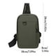 thumbnail image 3 of Bolso de pecho para hombre, bandolera, versátil, informal, pequeño, multifuncional, para correr, deportes, bolso de pecho, almacenamiento, 3 of 3