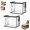 Black*2, variant on Stuffed Storage Pvc Organizer Bag Doll Storage Container Waterproof, Large Heavy Duty Thick Plastic Clear Storage, Large Clear Thick Plastic Storage Box with Hinged Lid for Clothes (black*3)