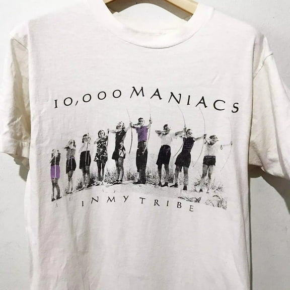 10000 maniacs Band In My Tribe Cotton White S-5XL Unisex Tshirt, 2XL, SPORT GREY