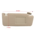 thumbnail image 5 of CCIYU Beige Windshield Sun Visor Mirror Right Passenger Side Replacement fit for 2005 2006 2007 2008 2009 2010 2011 2012 2013 2014 for Toyota Tacoma Automobile Sun Visor Assembly, 5 of 6