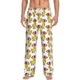 thumbnail image 2 of Picia Rubber Duck Chicken Bird Mens Soft Woven Cotton Elastic Waistband Sleep Pajama Pant Lounge Sleep Pant With Pockets And Drawstring-Medium, 2 of 9