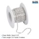 thumbnail image 2 of 5.5 Yardas Cristal Imitación Diamante Cadena 3mm Cosido Cerrar Garra Cadena Adorno para Bricolaje Joyería Ropa Bolsos Zapatos Decoración Plata Inferior Parte Blanco, 2 of 7