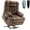L1094-Brown Velvet, variant on LITVZ Power Lift Recliner Chair with Massage and Heating for Elderly, Oversized Lay Flat Recliner, Big and Tall 350lbs, Dual Motors, 2 Cup Holders, Heavy Duty Lift Chair for Adults