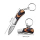 thumbnail image 2 of pstuiky Navaja plegable para exteriores, tácticas de camping, boutique, mango de madera de colores, mini navaja, llavero, cuchillo de acero inoxidable, 2 of 2