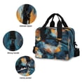 thumbnail image 5 of joogoo Marble with Blue Insulated Lunch Bags Reusable Cooler Box with Shoulder Strap, 5 of 6