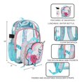 thumbnail image 4 of Set de Mochila Bioworld Unicornio Floral Transparente de 16" con 5 Piezas, 4 of 7